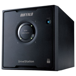 商品画像:ドライブステーション RAID 5機能搭載 USB3.0用 外付けハードディスク 4ドライブ 4TB HD-QL4TU3/R5J