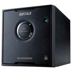 商品画像:ドライブステーション RAID 5機能搭載 USB3.0用 外付けハードディスク 4ドライブ 8TB HD-QL8TU3/R5J