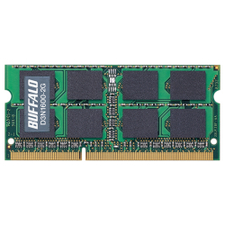 商品画像:PC3-12800(DDR3-1600)対応 204Pin用 DDR3 SDRAM S.O.DIMM 2GB D3N1600-2G