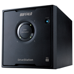 商品画像:ドライブステーション RAID 5機能 USB3.0用 外付けハードディスク 4ドライブ 16TB HD-QL16TU3/R5J