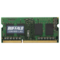 商品画像:PC3L-12800(DDR3L-1600)対応 204PIN DDR3 SDRAM S.O.DIMM 4GB D3N1600-L4G