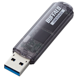 商品画像:USB3.0対応 USBメモリー スタンダードモデル 32GB ブラック RUF3-C32GA-BK