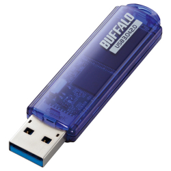 商品画像:USB3.0対応 USBメモリー スタンダードモデル 64GB ブルー RUF3-C64GA-BL