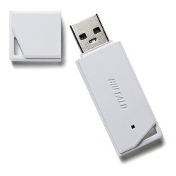 商品画像:USB2.0 どっちもUSBメモリー 16GB ホワイト RUF2-KR16GA-WH