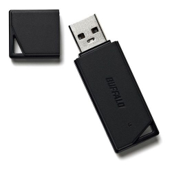 商品画像:USB2.0 どっちもUSBメモリー 64GB ブラック RUF2-KR64GA-BK