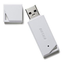 商品画像:USB2.0 どっちもUSBメモリー 64GB ホワイト RUF2-KR64GA-WH