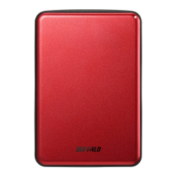 商品画像:USB3.1(Gen.1)対応 アルミ素材&薄型ポータブルHDD 1TB レッド HD-PUS1.0U3-RDD