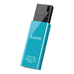 商品画像:USB3.1(Gen1)ノックスライドUSBメモリ 32GB ブルー RUF3-KSW32G-BL