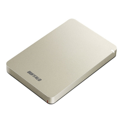 商品画像:USB3.1(Gen.1)対応 耐衝撃ポータブルHDD 1TB ゴールド HD-PGF1.0U3-GLA