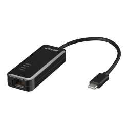 商品画像:Giga対応 Type-C USB3.1(Gen1)用LANアダプター ブラック LUA4-U3-CGTE-BK
