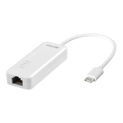 商品画像:Giga対応 Type-C USB3.1(Gen1)用LANアダプター ホワイト LUA4-U3-CGTE-WH