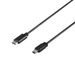商品画像:USB2.0ケーブル C-miniB 0.5m ブラック BU2CMN05BK