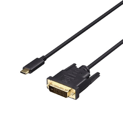 商品画像:ディスプレイ変換ケーブル USB Type-C-DVI 1m ブラック BDCDV10BK