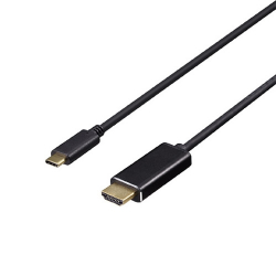 商品画像:ディスプレイ変換ケーブル USB Type-C-HDMI 1m ブラック BDCHD10BK