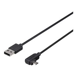 商品画像:USB2.0 A-microB L字左向き 1.5m ブラック BU2AMBL15LBK