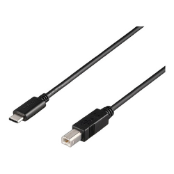 商品画像:USB2.0ケーブル C-B 0.5m ブラック BU2CB05BK