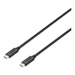 商品画像:USB3.2Gen2 C-C PD5A対応ケーブル 1.0m ブラック BU3CC5P10BK