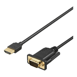 商品画像:HDMI to VGA変換ケーブル 1m ブラック BHDVG10BK