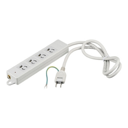 <バッファロー>3ピン式電源タップ 2重構造 ランプ付3mライトグレー BTPLMWJT3430LG