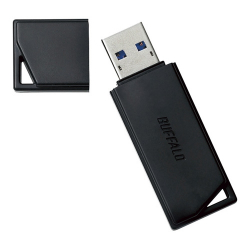 商品画像:USB3.2(Gen1)抗ウイルス・抗菌USBメモリ RUF3-KVB32G-BK