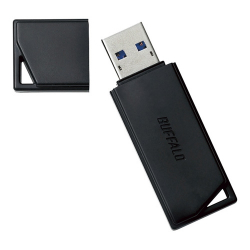 商品画像:USB3.2(Gen1)抗ウイルス・抗菌USBメモリ RUF3-KVB64G-BK