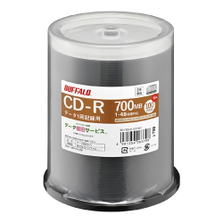 商品画像:光学メディア CD-R PCデータ用 法人チャネル向け 100枚+5枚 RO-CR07D-105PWZ