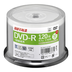 商品画像:光学メディア DVD-R 録画用 法人チャネル向け 50枚+5枚 RO-DR47V-055PWZ