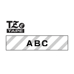 商品画像:TZeテープ ピータッチ専用テープ(透明テープ/黒字)6mm TZE-111