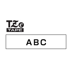 商品画像:TZeテープ ピータッチ専用テープ(白テープ/黒字)12mm TZE-231
