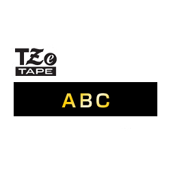 商品画像:TZeテープ ピータッチ専用テープ(黒テープ/金字)24mm TZE-354