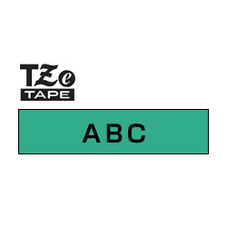商品画像:TZeテープ ピータッチ専用テープ(緑テープ/黒字)9mm TZE-721