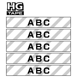 商品画像:HGeテープ ピータッチ専用テープ(透明テープ/黒字)18mm5個入り HGE-141V
