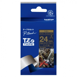 商品画像:TZeテープ ピータッチ専用テープ(ネイビーブルーテープ/金字)24mm TZE-RN54