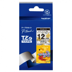 商品画像:TZeテープ ピータッチ専用テープ(プーさんグレージュ/黒字)12mm TZe-PG31 TZE-PG31