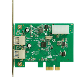 商品画像:インターフェースボード/USB3.0x2ポート/PCI-Express x1/Renesas μPD720202 USB3.0-PCIE-P2 4988755-013543
