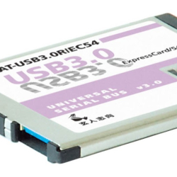 商品画像:インターフェースカード/USB3.0x2ポート/ExpressCard 54/Renesas μPD720202 USB3.0-EC54-P2 4988755-013611