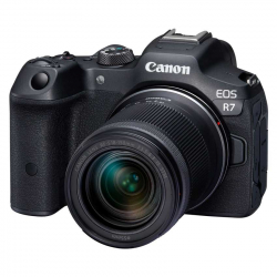 商品画像:<EOS>Canon ミラーレスカメラ EOS R7・18-150 IS STM レンズキット(3250万画素/RFマウント)[5137C008] EOSR7-18150ISSTMLK