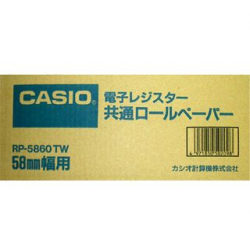 商品画像:カシオ レジ ロールペーパー 58x60mm 20個入 RP-5860-TW