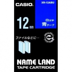 商品画像:ネームランドテープ(12mm/青に白字/長さ8m) XR-12ABU