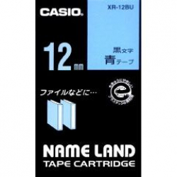 商品画像:ネームランドテープ(12mm/青に黒字/長さ8m) XR-12BU