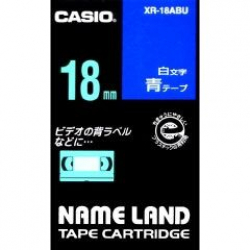 商品画像:ネームランドテープ(18mm/青に白字/長さ8m) XR-18ABU
