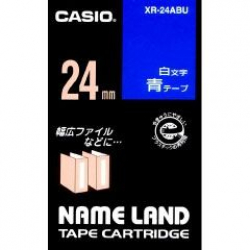 商品画像:ネームランドテープ(24mm/青に白字/長さ8m) XR-24ABU