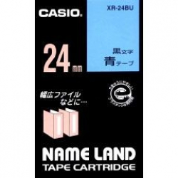 商品画像:ネームランドテープ(24mm/青に黒字/長さ8m) XR-24BU