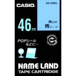 商品画像:ネームランドテープ(46mm/青に黒字/長さ6m) XR-46BU