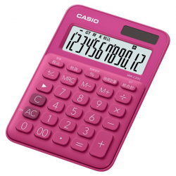 商品画像:カシオ/カラフル電卓/ ミニジャストタイプ/12桁/ビビッドピンク MW-C20C-RD-N