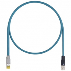 商品画像:RJ-45 接続用変換コネクタ(M12 X-coded) IPC-M12XRJ-1