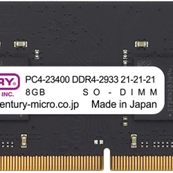 商品画像:NT用 PC4-23400 DDR4-2933 260pin SODIMM 1RK 1.2v 16GBKit(8GBx2) CB8GX2-SOD4U2933H