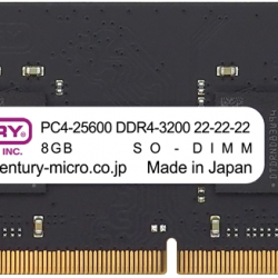 商品画像:NT用 PC4-25600 DDR4-3200 260pin SODIMM 1RK 1.2v 16GBKit(8GBx2) CB8GX2-SOD4U3200H