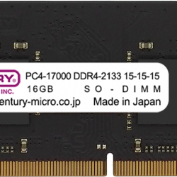 商品画像:NT用 PC4-17000 DDR4-2133 260p SODIMM 1.2v 16GB 1R CB16G-SOD4U2133H