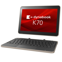 商品画像:dynabook K70/HX:Pentium Silver N6000、メモリ4GBx1、128GBフラッシュメモリ、タッチパネル付 10.1WXGA、無線LAN+BT、Win11Pro(24H2)、Office無、WEBカメラ、1年保証 A6K2HYT4114A